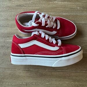 Red and White Vans
